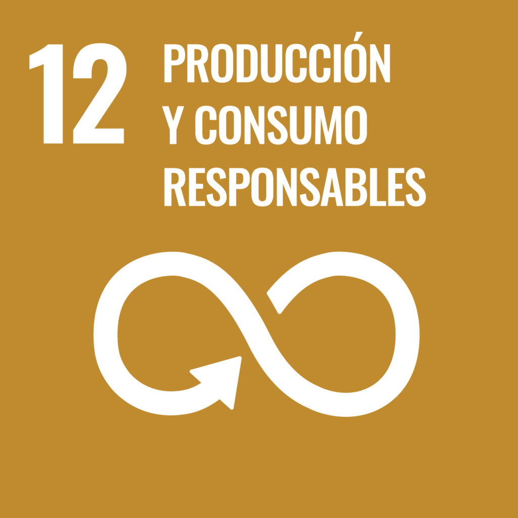 Icono del ODS 12: Producción y consumo responsables.