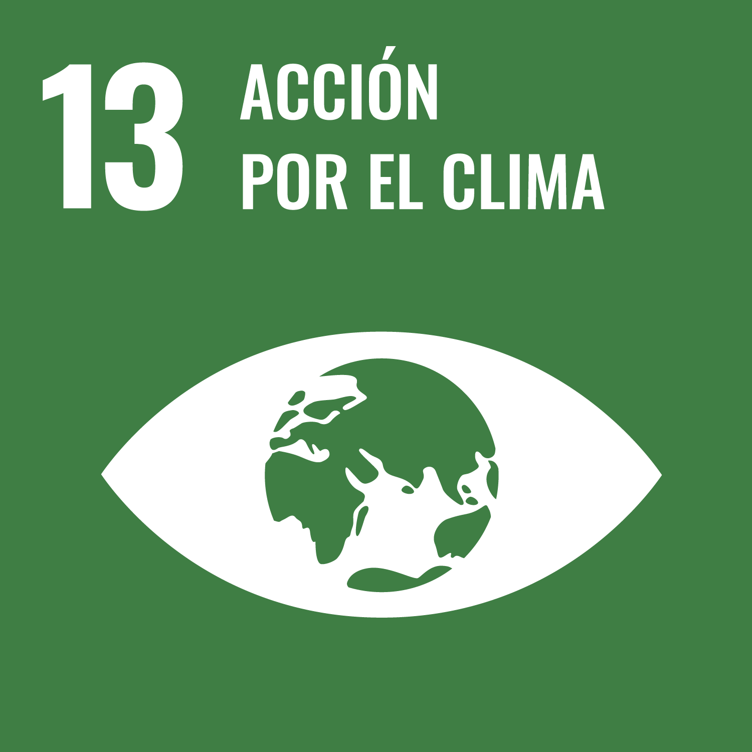 Icono del ODS 13: Acción por el clima.