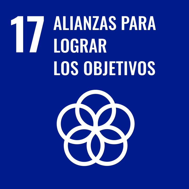 Icono del ODS 17: Alianzas para lograr los objetivos.